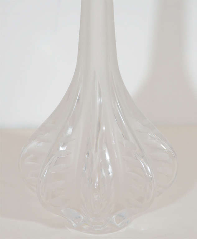 Mid-20th Century French Mid-Century Modern Opalescent Vase by Lalique