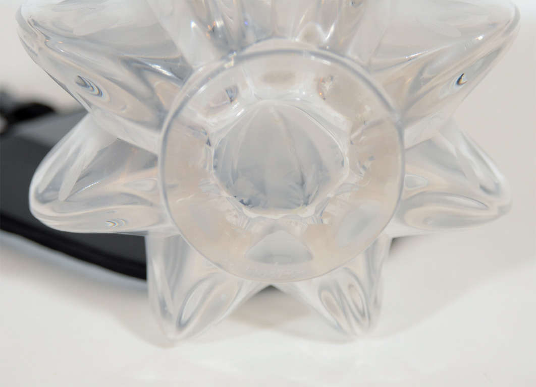 French Mid-Century Modern Opalescent Vase by Lalique 1