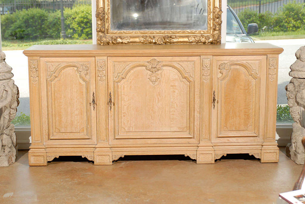 Bleached Oak Enfilade in the Regence Style
