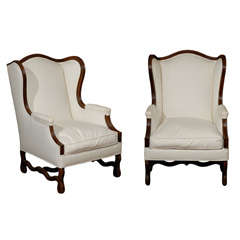 Pair of 19th Century French Bergere Chairs Louis XIV Circa 1880