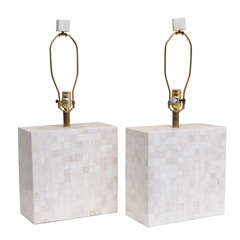 Bone Mosaic Table Lamps