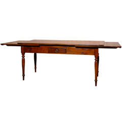 19th Century French fruitwood extension table