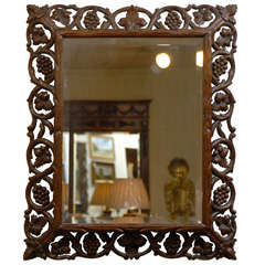 19th c. Handcarved Mirror