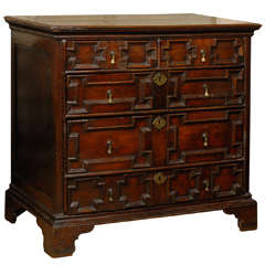 Antique Oak Panel Front Chest