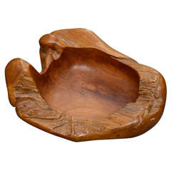 Free form hardwood bowl