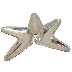 "Starfish" Silver Dish by Los Castillo