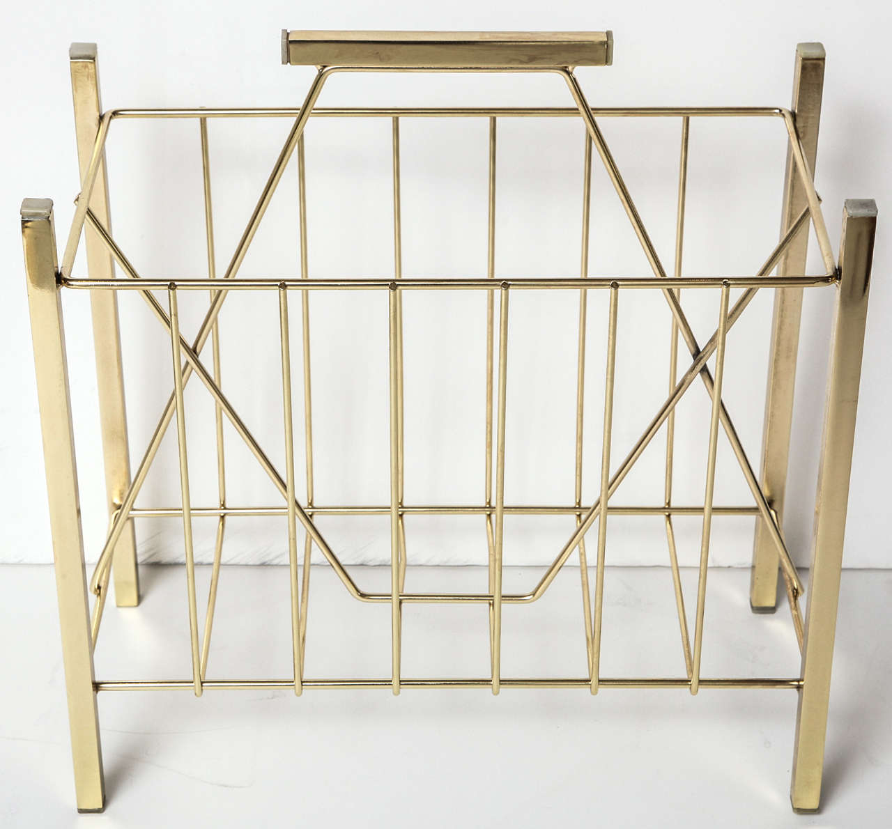 Brass Magazine Stand at 1stdibs