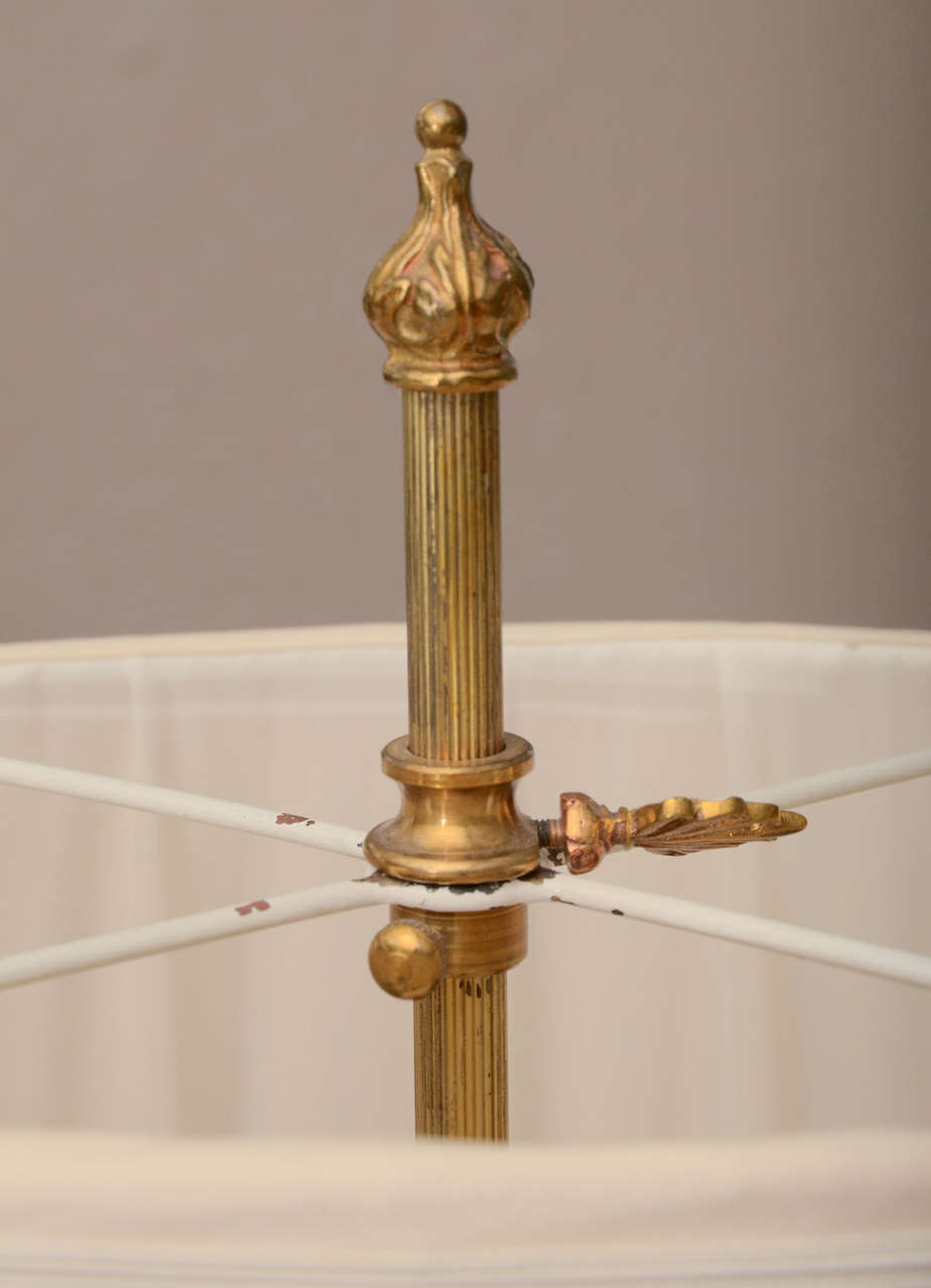 2-Armed Dore Bronze Candlestick Lamp For Sale 1