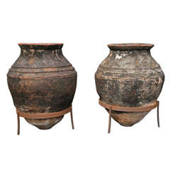Pair of Large Greek Storage Jars