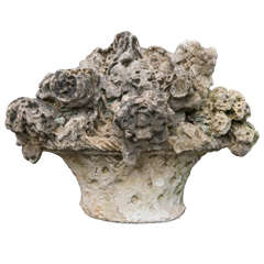 Carved Limestone Compote 11