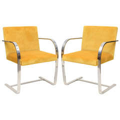 Pair of Ludwig Mies van der Rohe Brno Chairs for Knoll