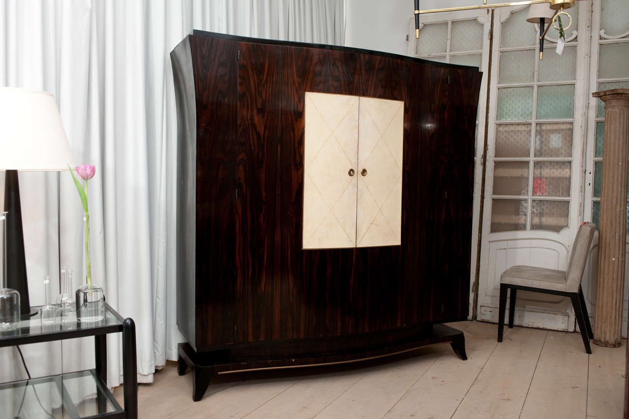 1940s Art Deco French Armoire
