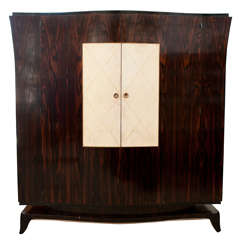 1940s Art Deco French Armoire