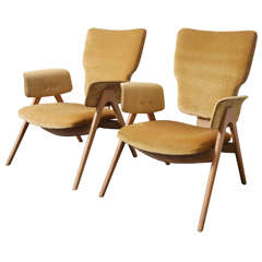 A Pair of Lounge Chairs by Roger Landault