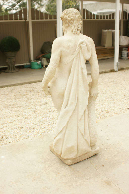 Cast Stone Statue of Neptune For Sale 1
