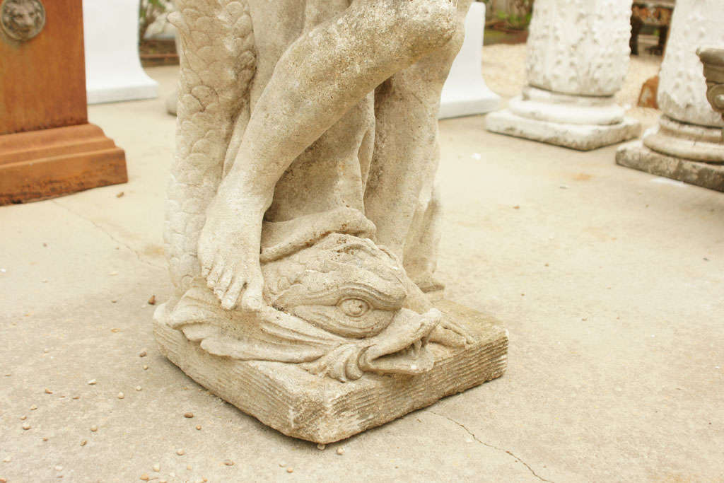 Cast Stone Statue of Neptune For Sale 3