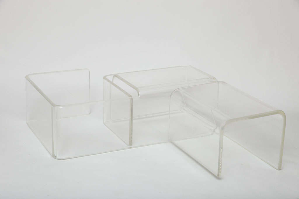 20th Century Modular Lucite Tables For Sale