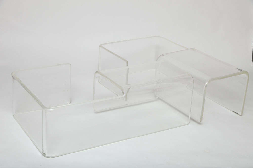 Modular Lucite Tables For Sale 1