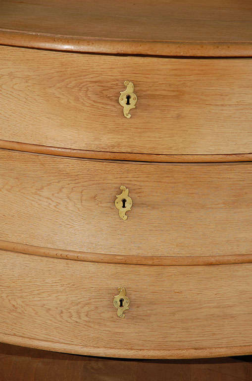 Bleached 18th Century French Oak Commode For Sale