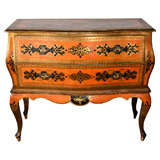 Venetian Painted And Gilt Commode