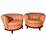 Pair of Glam / Hollywood Regency Chairs