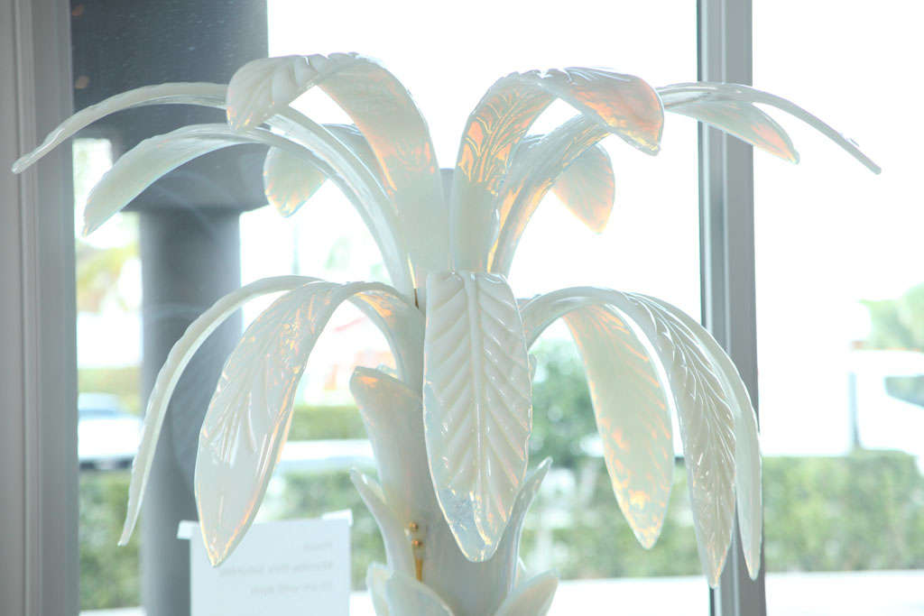 Rare Murano Glass Palm Tree Standing Lamps 6