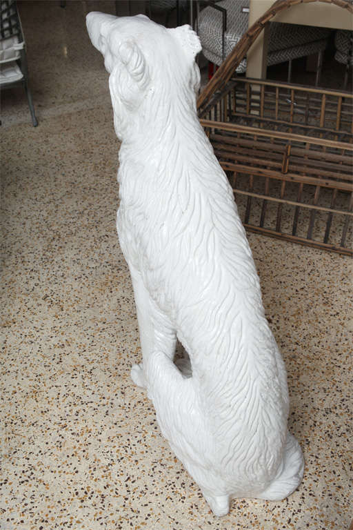 Life-Sized Italian Borzoi Garden Statue 2