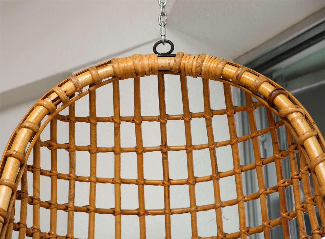 Vintage Bamboo Hanging Chair 2