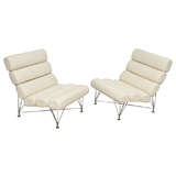 Pair of Leather Chairs by Kenneth Bergenblad for Dux