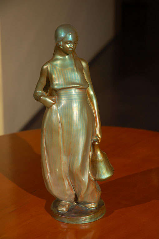 Zsolnay  figurine " Water Carrier fron Constantinaples"