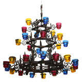 Antique Colorful French Chandelier