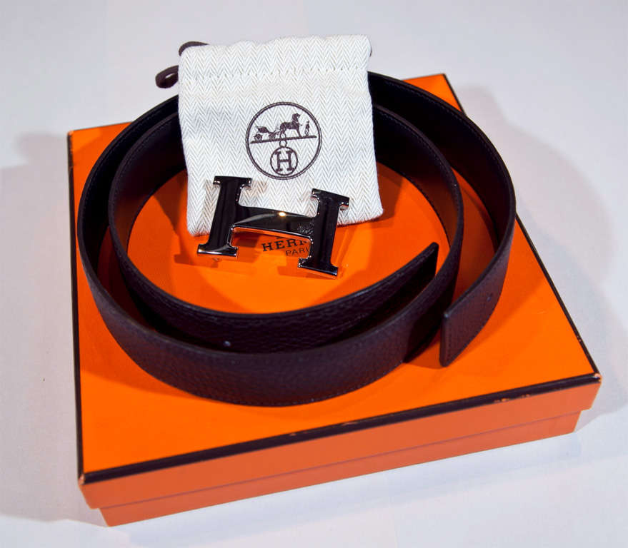 Hermes Unisex Reversible Constance Belt In Box*