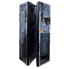 Four-Panel Mirrored Screen