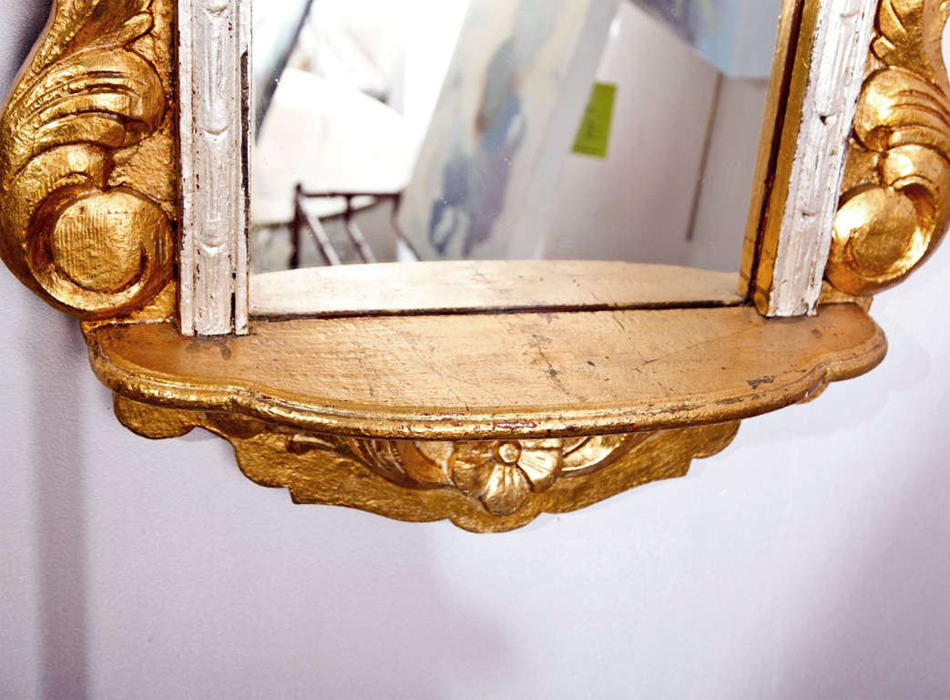 Gilt Italian Baroque Carved Wood Mirror 2