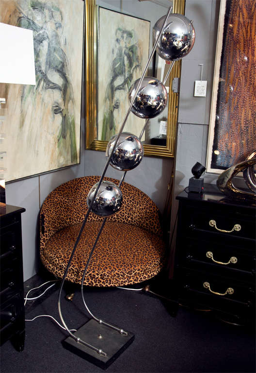 Chrome Floor Lamp by Nessen
