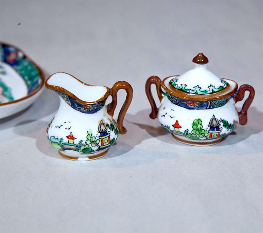 English Rare Set of Staffordshire Miniatures