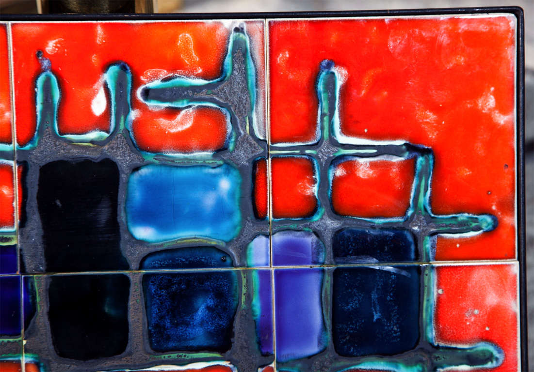 Vintage Decorative Ceramic Wall Panel by Belarti* at 1stdibs