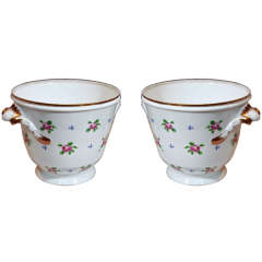 Pair of French 18th Century Cache Pots