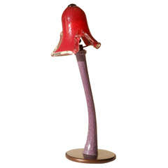Murano Glass Tulip Lamp