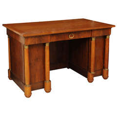 19th Century Empire-Style Birch Desk