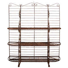 Antique French Baker's Rack