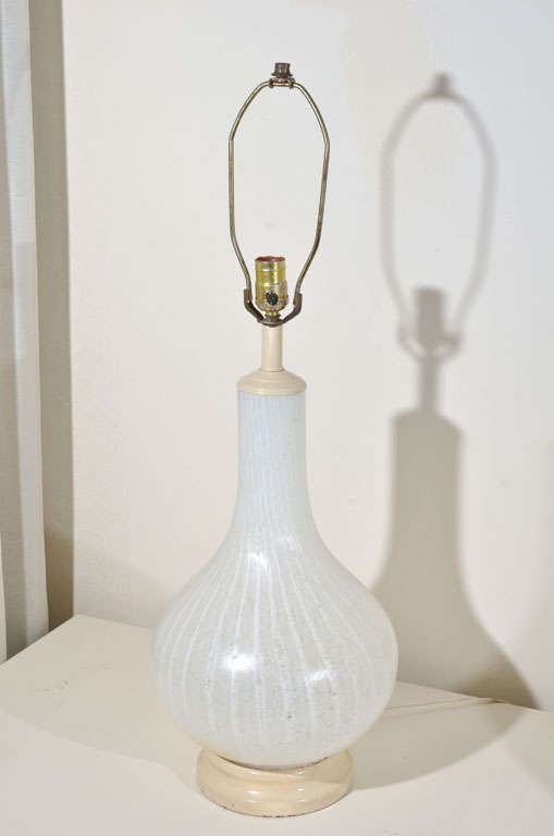 Pair of Blown Glass Lamps 1