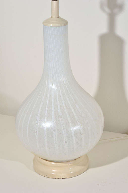 Pair of Blown Glass Lamps 2