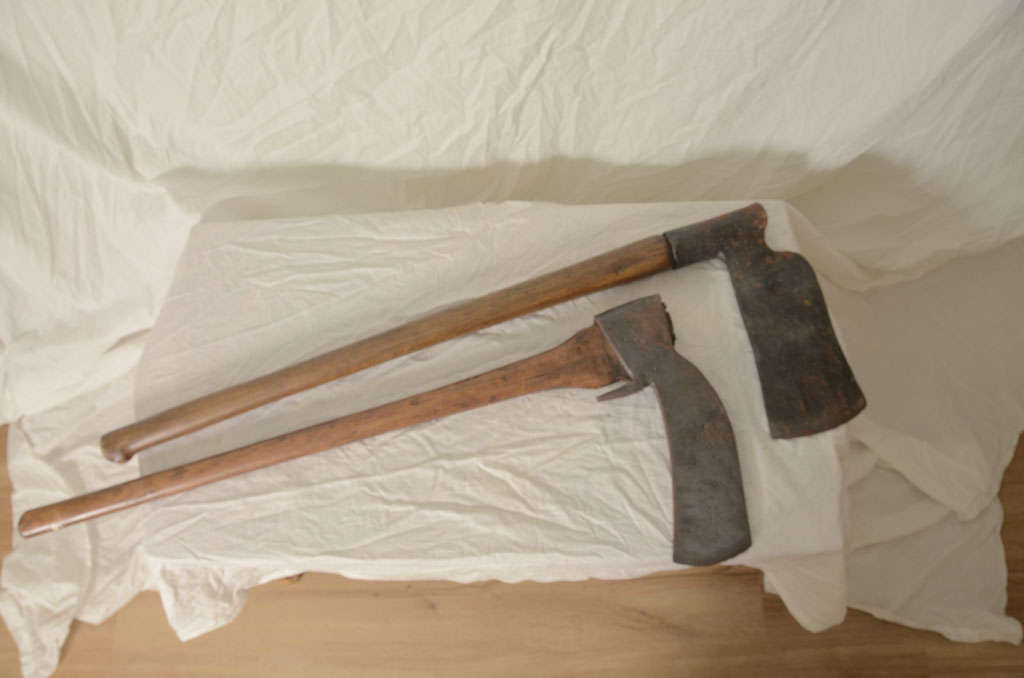 Old Lumberjack Axes from Belgium