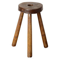 French Rustic Milking Stool