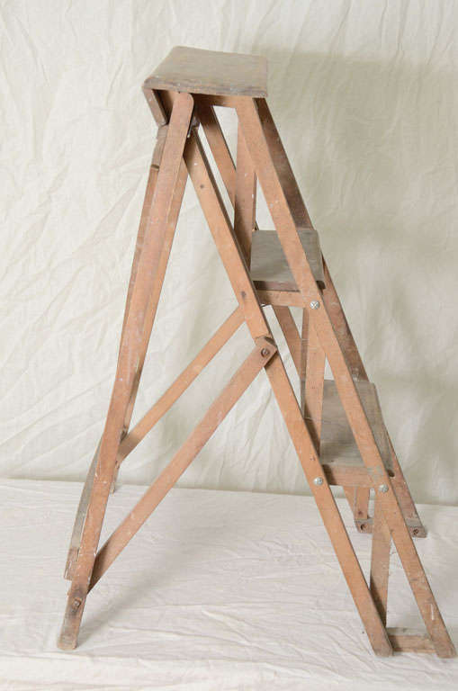 Rustic Folding Step ladder from France