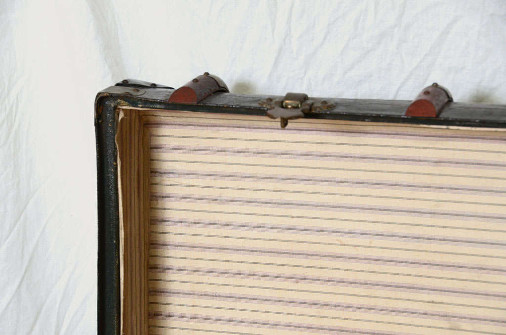 Antique Travel Suitcase, Trunk from Belgium For Sale 2