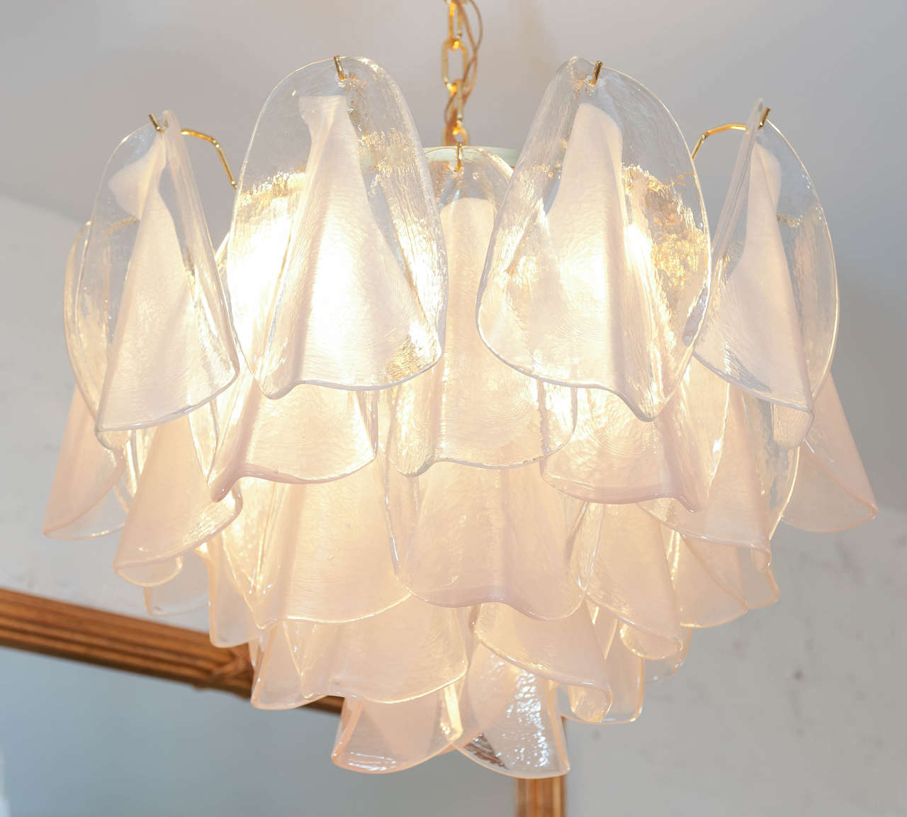 A delicate pendant light with 