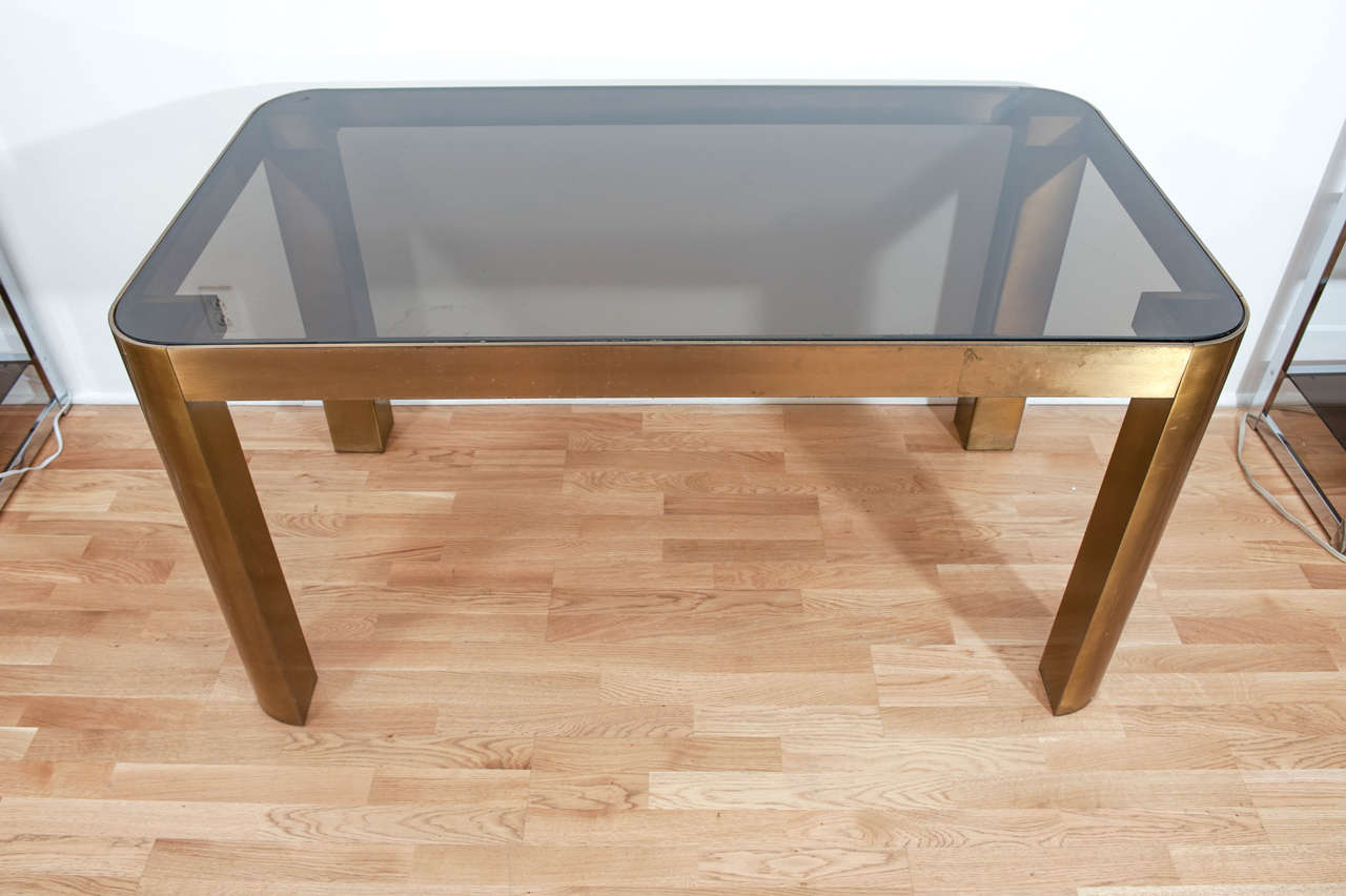 An important and clean lined table or desk with original 