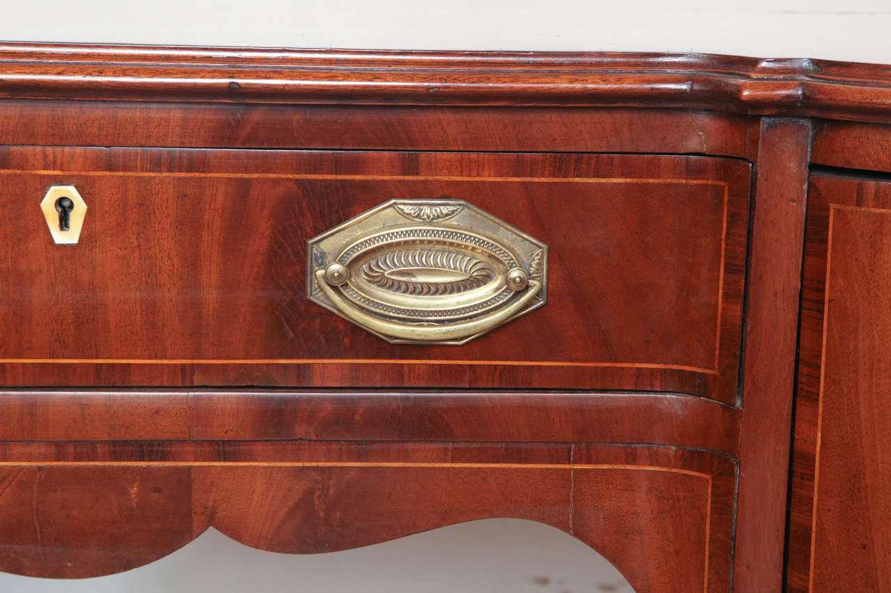 18th Century Small Serpentine Sideboard